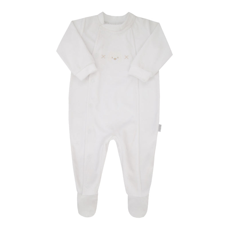 Macacão Longo Paraíso Plush Exclusive RN Unissex Inverno com Bordado Branco - Image 2