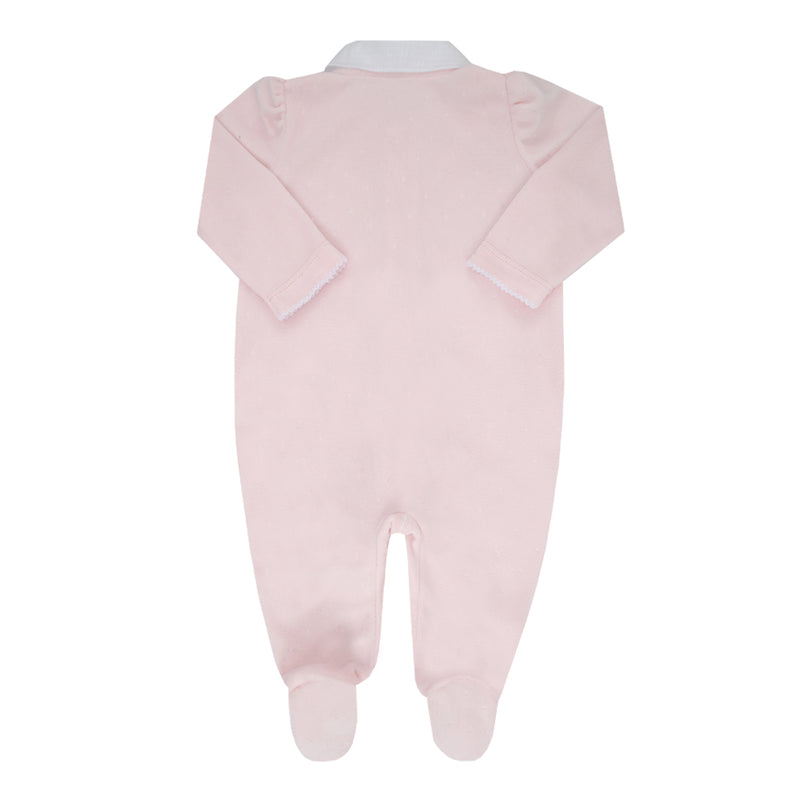 Macacão Longo Paraiso Plush Gola Bordada com Renda e Bordado Floral RN-P - Image 5