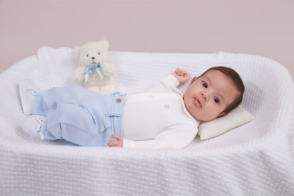 Conjunto Baby Paraiso Cerimônia Manga Longa com Gola Bordada Exclusiva