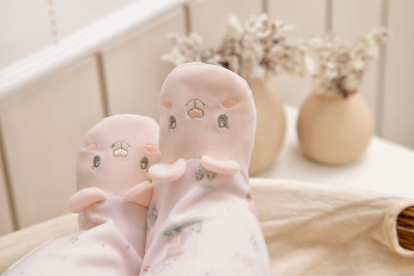 Macacão Longo Plush Letut Baby com Bordado e Gola Delicada