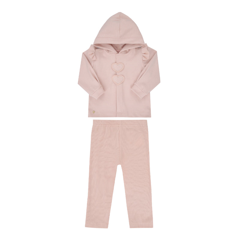 Conjunto Paraíso Inverno com Capuz e Strass, Calça Cotelê - Image 2
