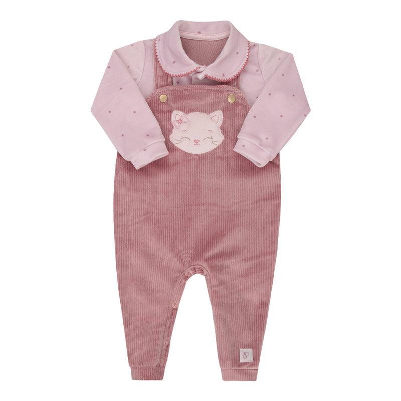 Macacão Longo Plush Bordado Gola Delicada Paraiso Baby Inverno 2026 - Image 2