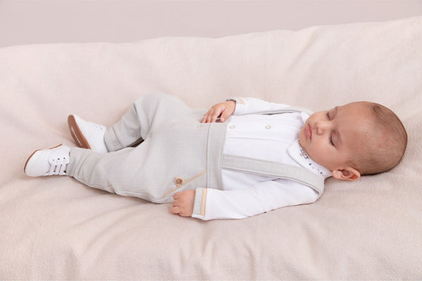 Macacão Longo Plush e Felpado Paraiso Baby Avião com Suspensório