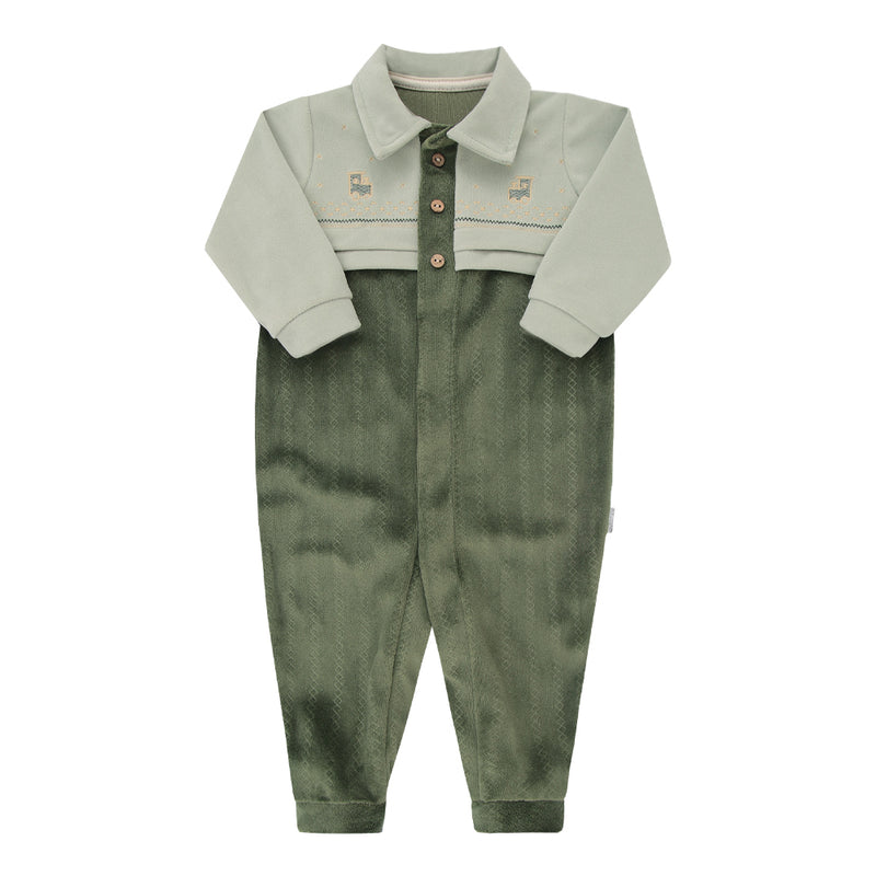 Macacão Longo Plush Zig Zag Paraiso Inverno Masculino - Image 2
