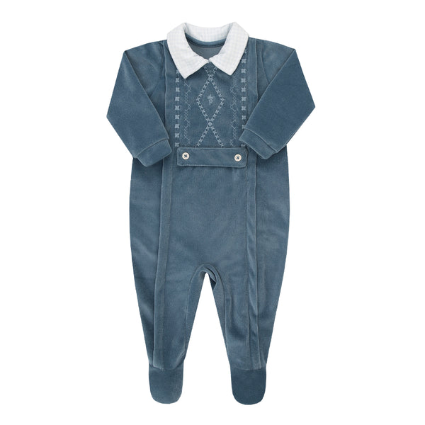 Macacão Longo Plush Paraiso Masculino Zíper Duplo Bordado Exclusivo