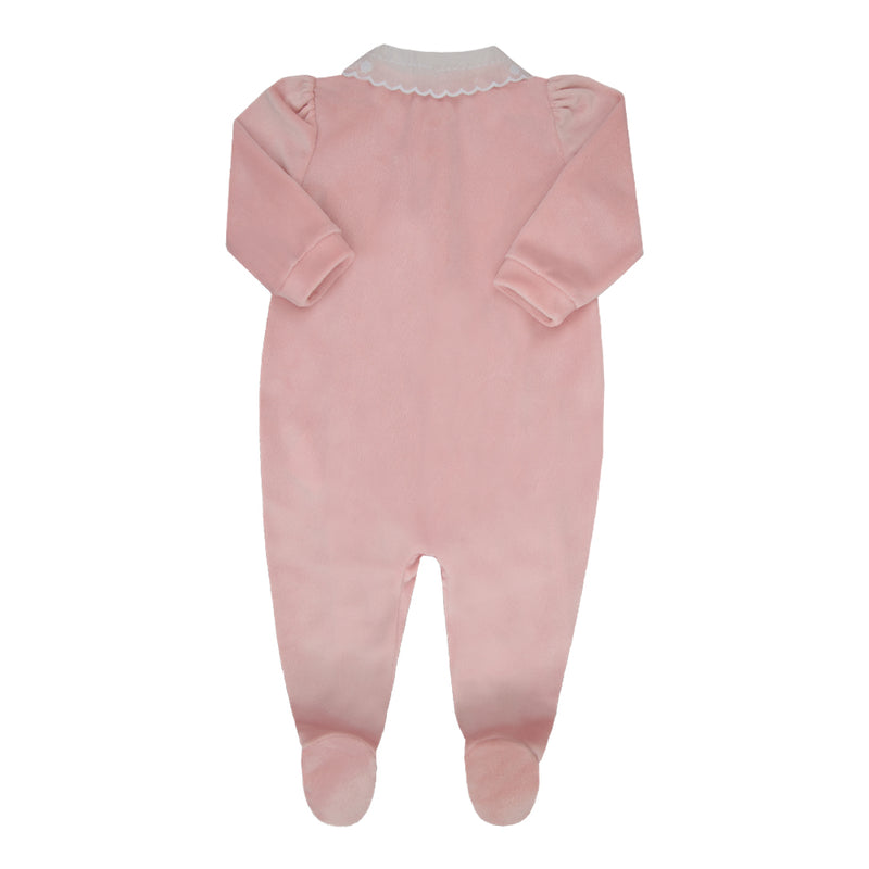 Macacão Longo Paraiso Plush Gola Bordada e Pérolas Feminino Inverno - Image 5