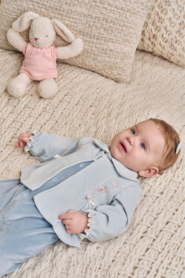 Macacão Longo Plush com Bordado e Pérola Paraiso Baby Inverno 2026