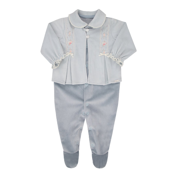 Macacão Longo Plush com Bordado e Pérola Paraiso Baby Inverno 2026