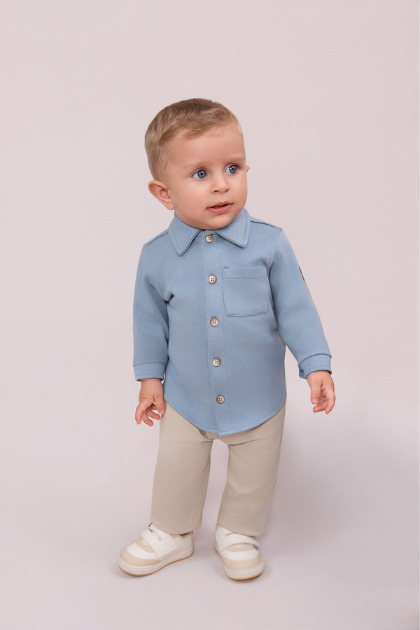 Camisa Polo Manga Longa Paraiso Meia Estação Masculina