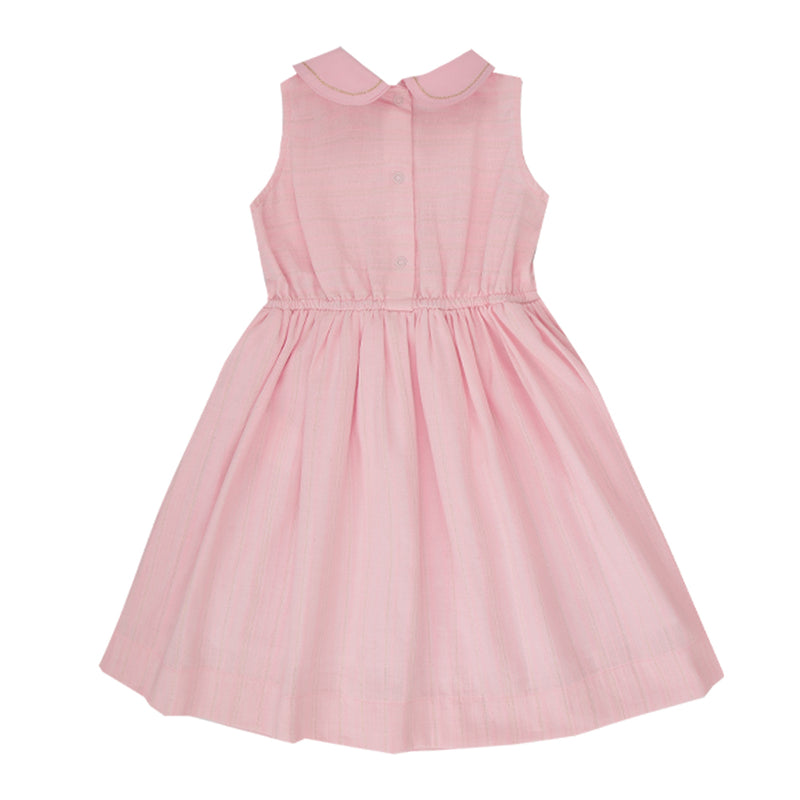 Vestido Cerimônia Paraiso Kids com Gola Bordada e Laço Elegante - Image 2