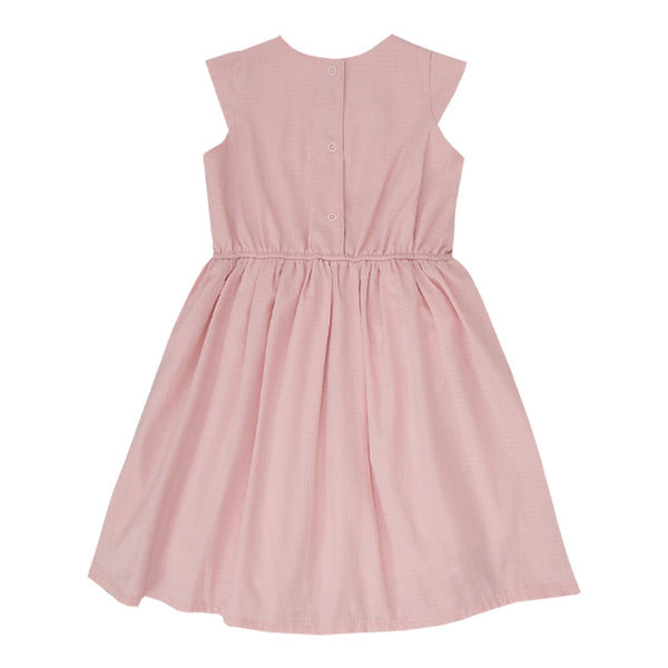 Vestido Paraiso Festa Infantil Tricoline Bordado com Laço e Forro