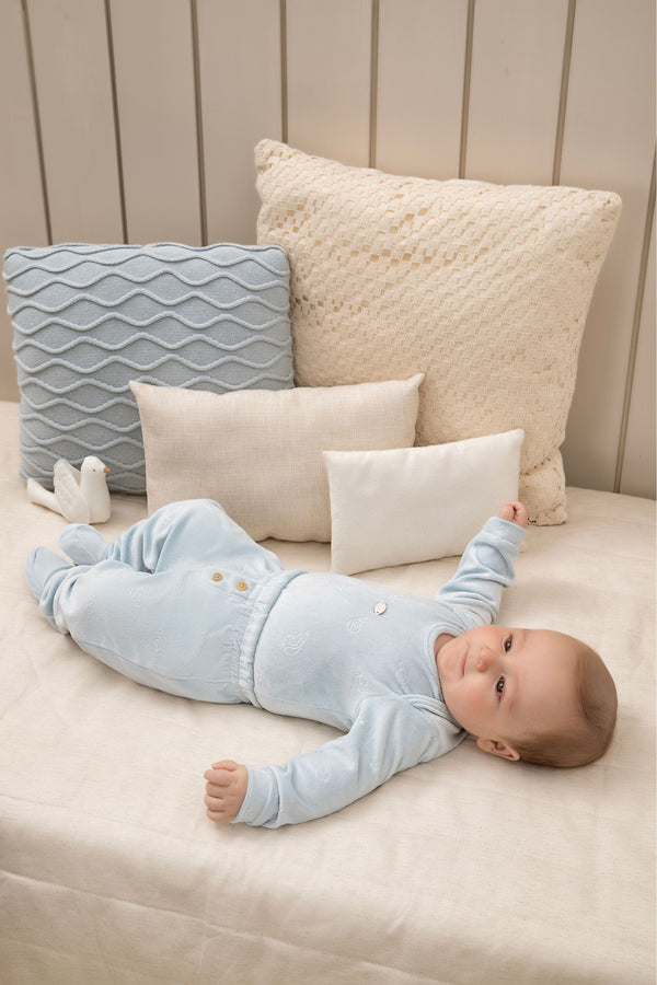 Body Longo Letut Plush Passarinho Manga Longa Unissex Inverno Bebê