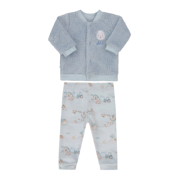Conjunto Baby Letut Pelo Macio e Plush Estampado Inverno Unissex