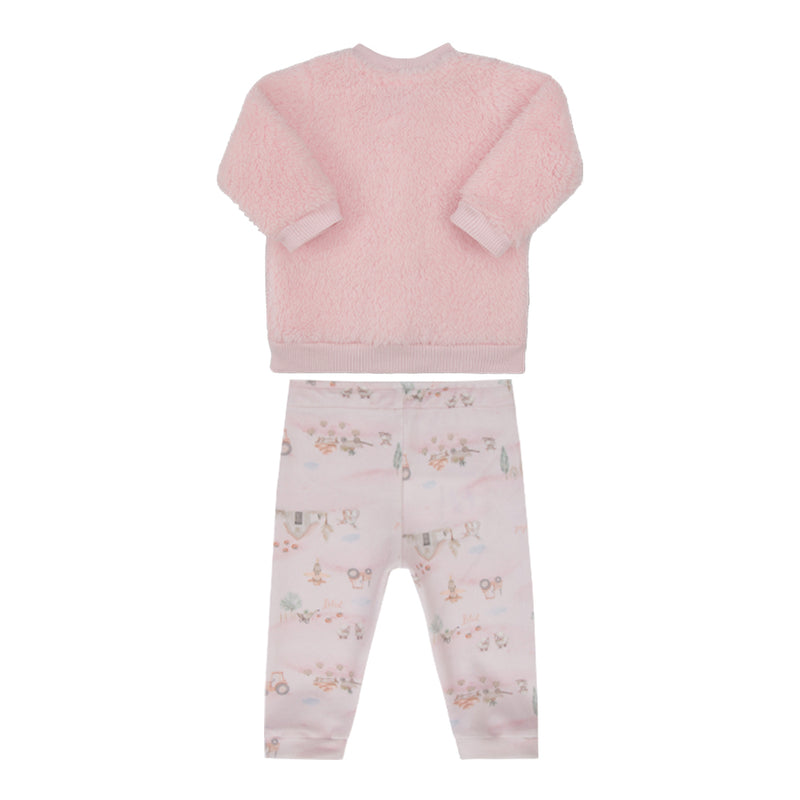Conjunto Baby Letut Pelo Macio e Plush Estampado Inverno Unissex - Image 5