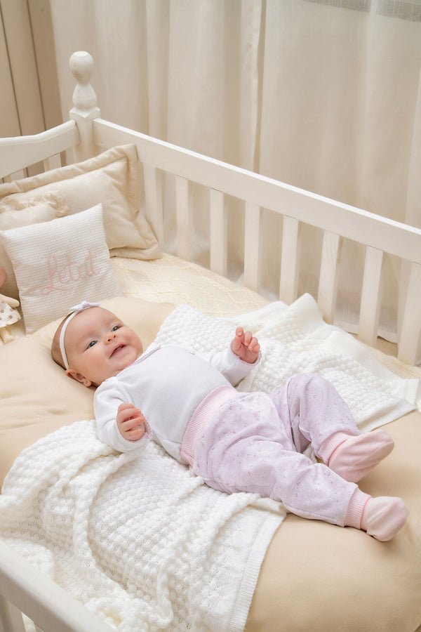 Conjunto Baby Feminino Plush Letut com Estampa Exclusiva e Plaquinha