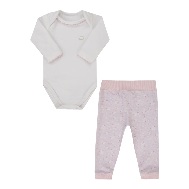 Conjunto Baby Feminino Plush Letut com Estampa Exclusiva e Plaquinha - Image 2