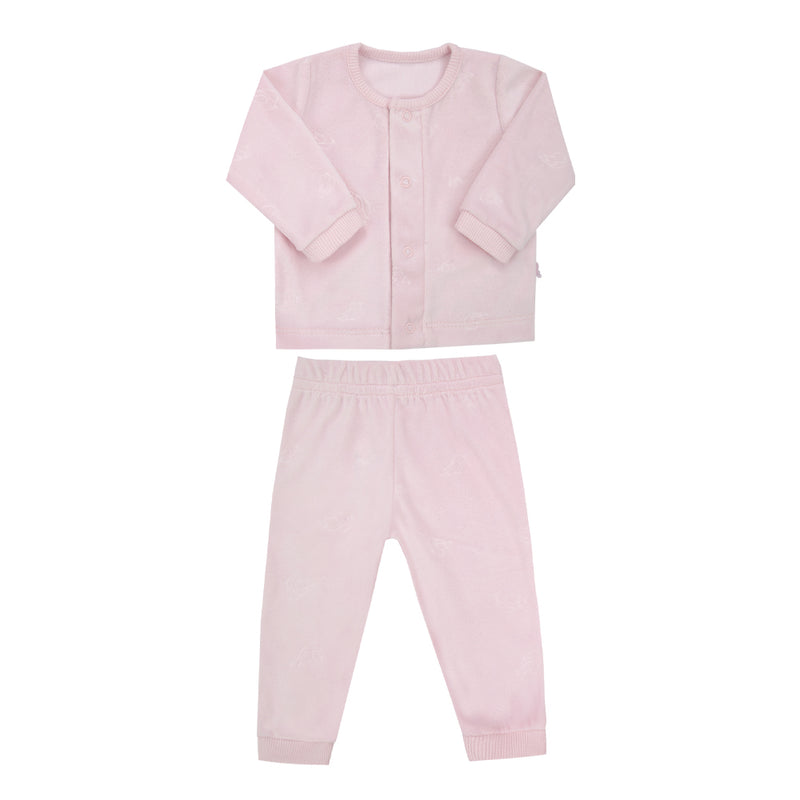 Conjunto Baby Longo Plush Estampado Passarinhos Letut Inverno Unissex - Image 5