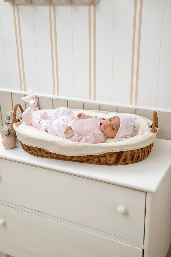 Conjunto Baby Letut Plush 3 Peças com Estampa Exclusiva e Detalhes Delicados