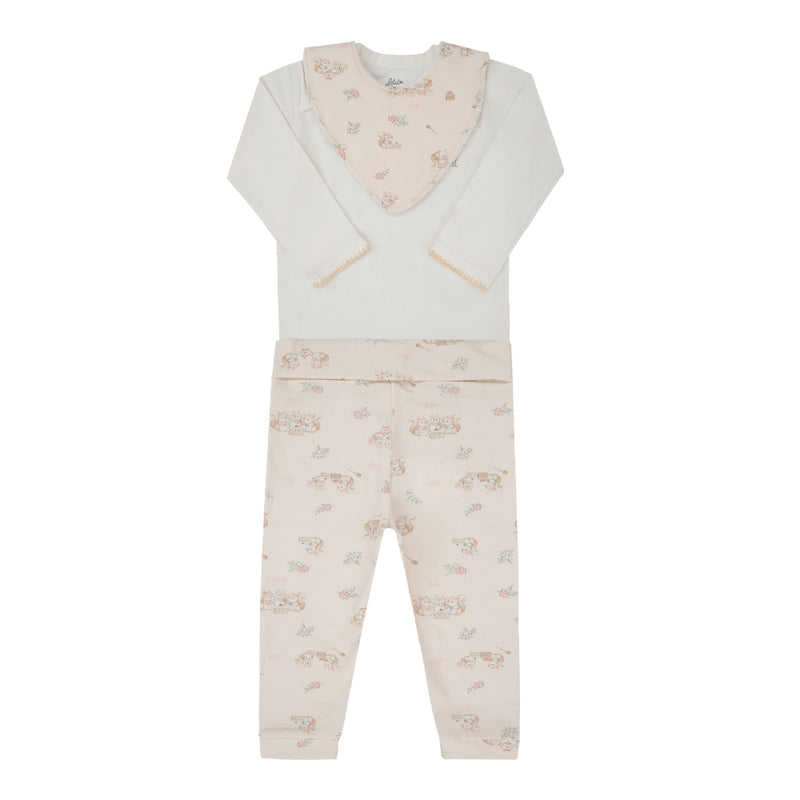 Conjunto Letut Manga Longa Estampa Esquilo com Bandana - Image 5