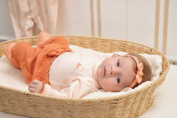 Conjunto Baby Letut Manga Longa com Laço e Estampa Suave