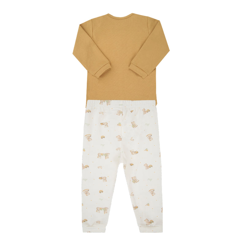 Conjunto Letut Manga Longa Malha Conforto com Bordado e Estampa - Image 5