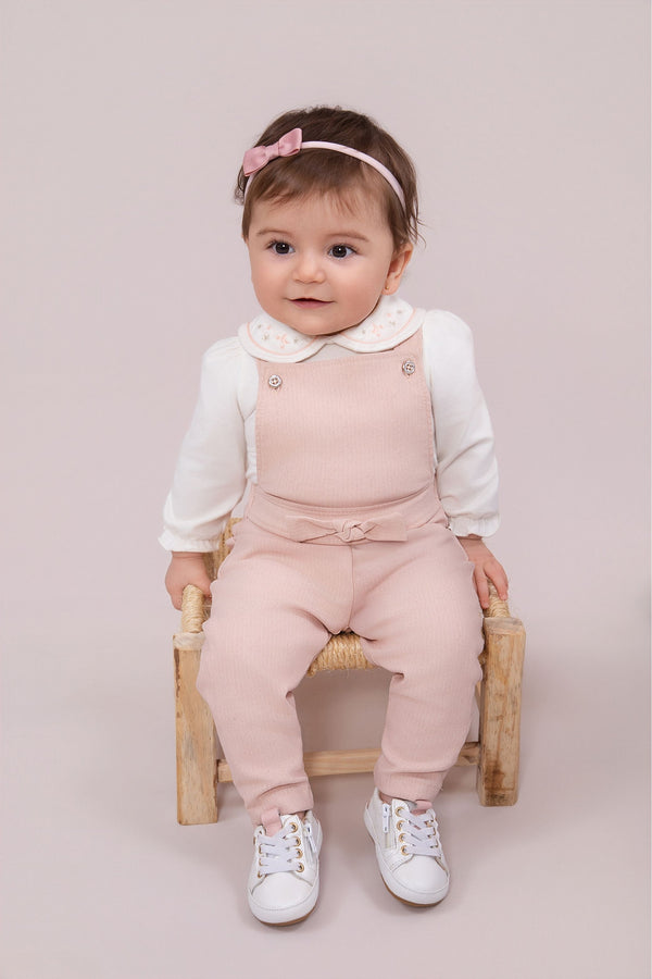 Conjunto Baby Paraiso Inverno Plush com Casaco Embutido Bege