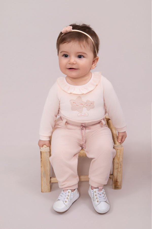 Conjunto Paraiso Filhotes Plush com Babado e Bordado Feminino