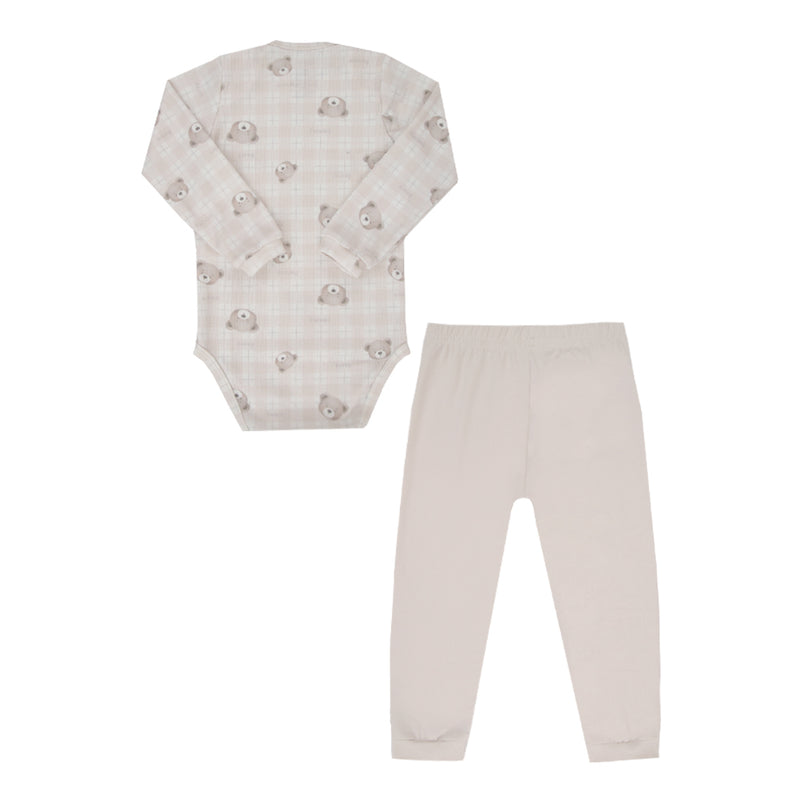 Conjunto Paraiso Abraço com Body Estampado e Calça Conforto Unissex - Image 2