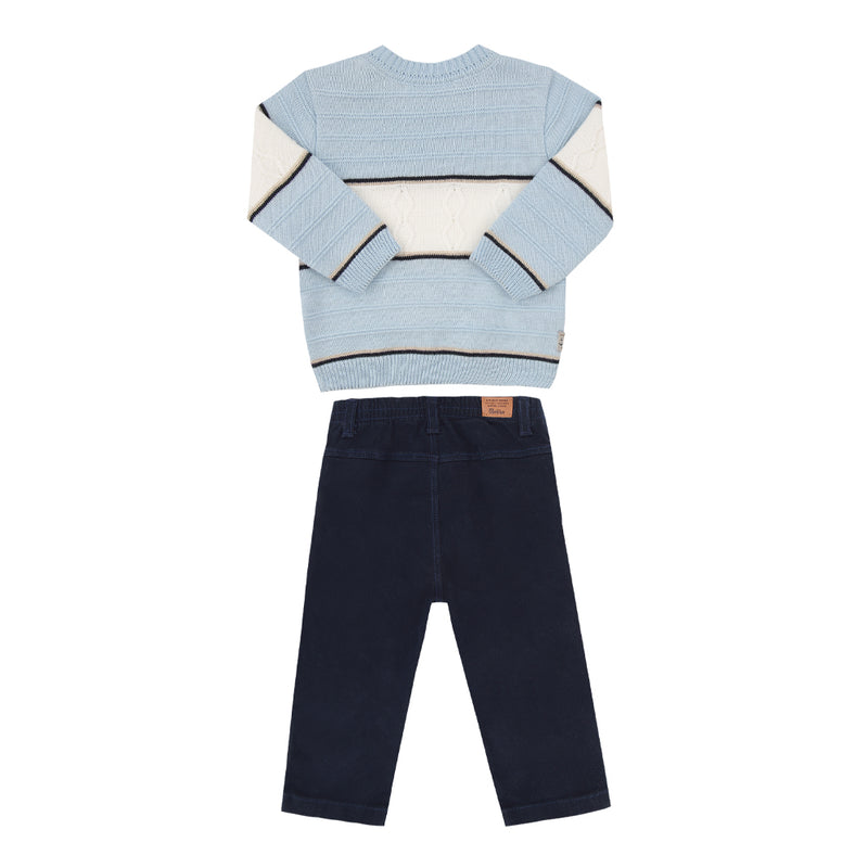Conjunto Paraiso Tricô e Sarja Masculino Meia Estação Inverno 2026 - Image 5