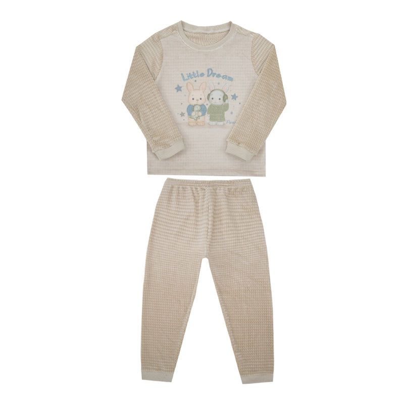 Conjunto Inverno Plush Estampado Paraiso Masculino Manga Longa - Image 2