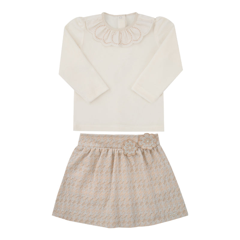 Conjunto Cerimônia Paraiso com Babado e Bordado Floral Infantil Feminino - Image 2