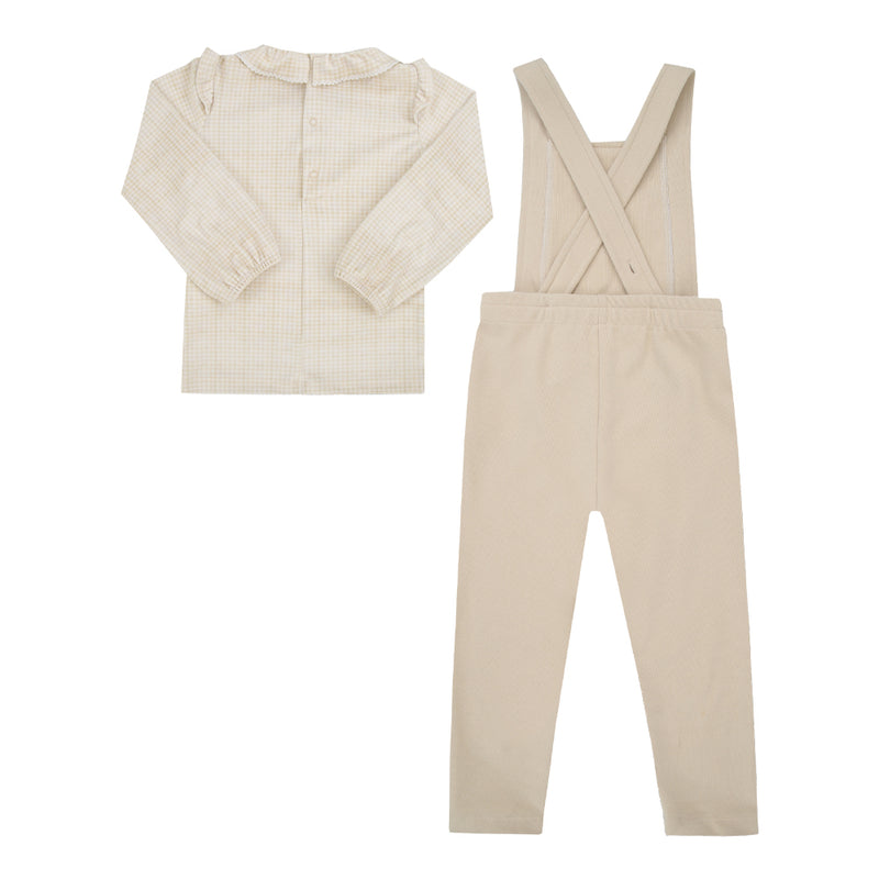 Conjunto Paraiso Kids Feminino Inverno com Plush Estampado e Jardineira Tricô - Image 5