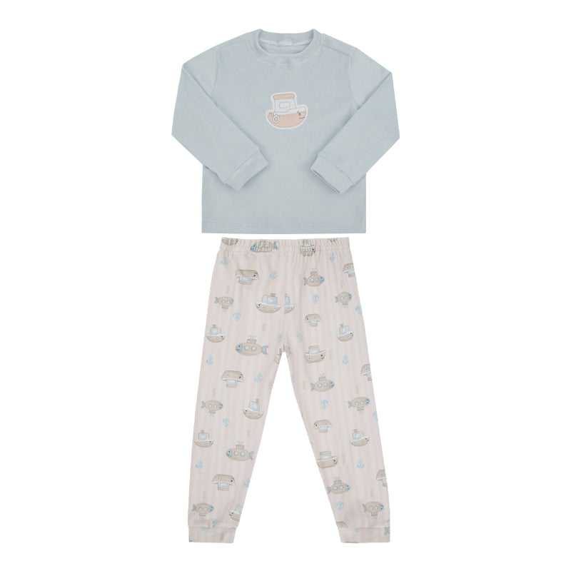 Conjunto Infantil Paraiso Plush Bordado Toque Artesanal Manga Longa - Image 5