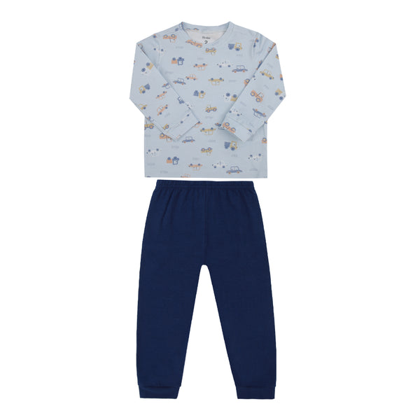 Conjunto Infantil Paraíso Abraço Manga Longa Estampa Digital Conforto
