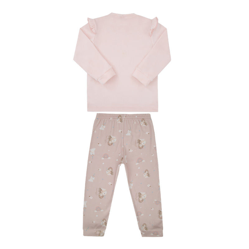 Conjunto Paraíso Infantil Feminino Plush Babado e Estampa Exclusiva - Image 5