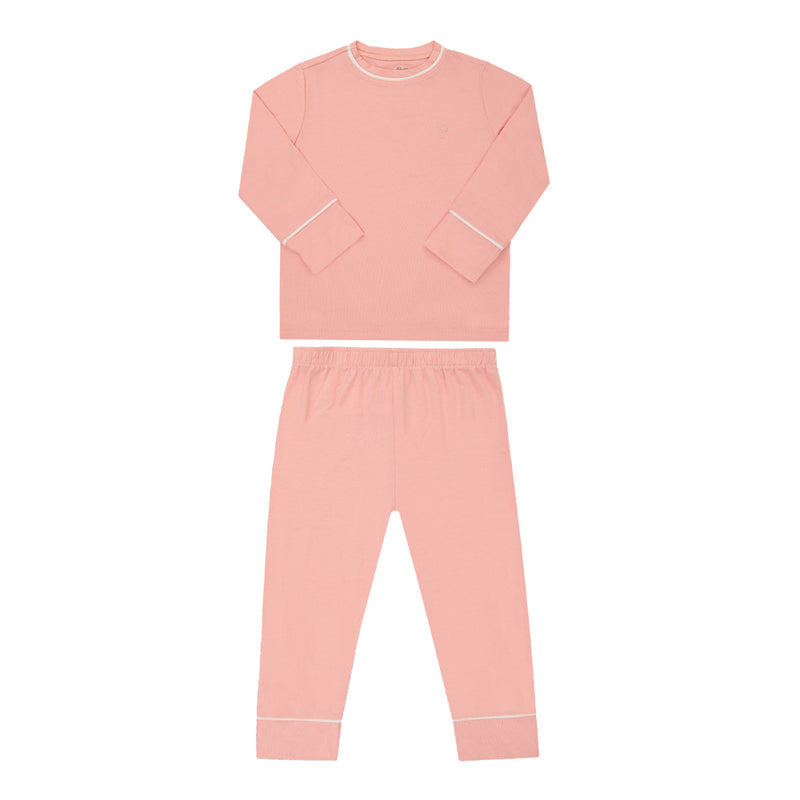 Conjunto Infantil Feminino Paraiso Abraço Manga Longa Strass Rosa Chá - Image 2