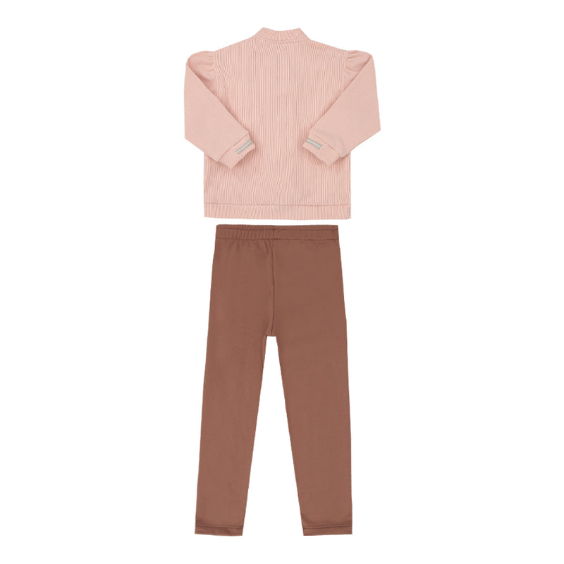 Conjunto Paraiso Kids Jaqueta Cotelê e Calça Thermo Feminino Inverno - Image 2