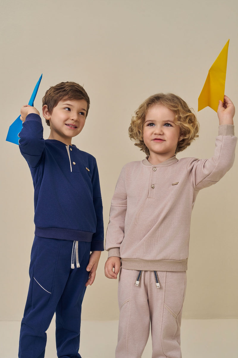 Conjunto Infantil Masculino Paraiso Color Club Inverno Manga Longa - Image 2