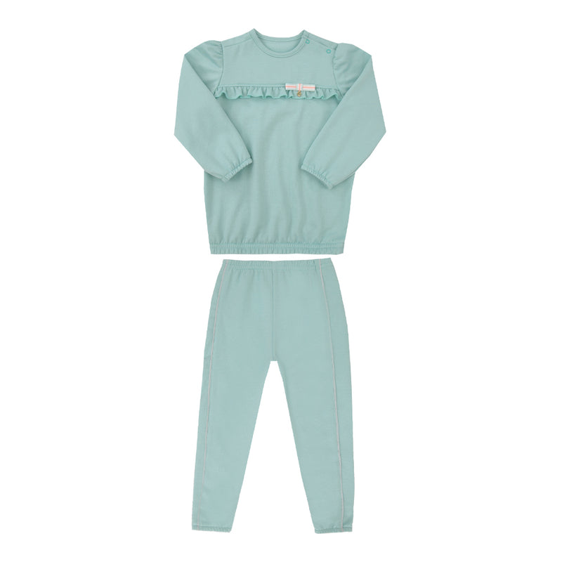 Conjunto Infantil Feminino Paraiso Color Club Inverno Babado e Laço - Image 2