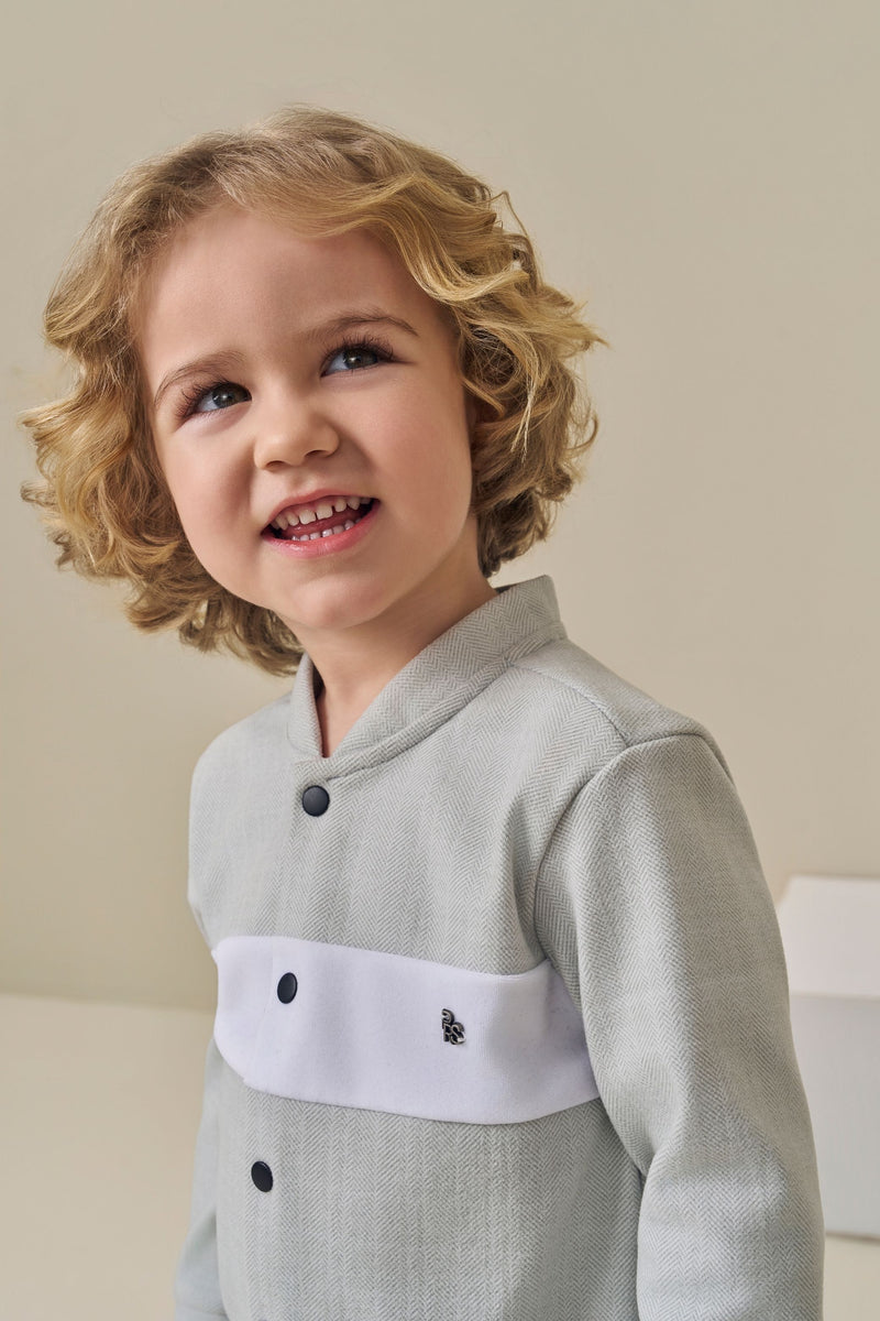 Conjunto Infantil Paraiso Kids Casaco Texturizado e Calça Sarja Felpada - Image 2