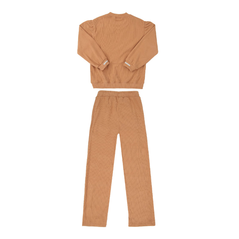 Conjunto Infantil Feminino Paraiso Malha Cotelê com Laço e Detalhes Especiais - Image 5