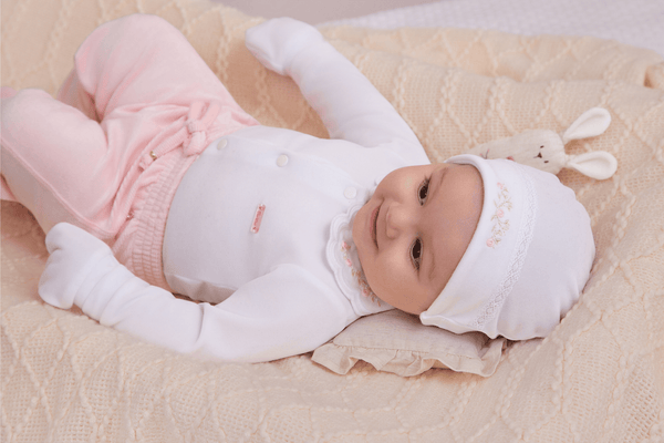 Kit Recém-Nascido Paraiso com Touca e Luvas Plush Inverno Feminino