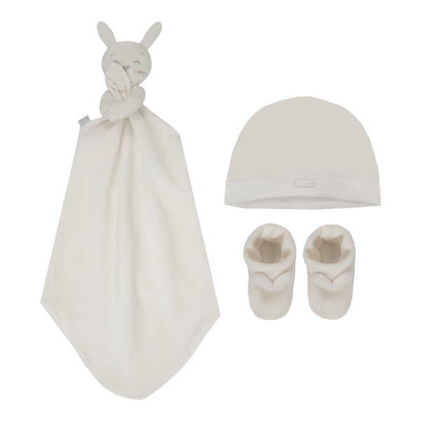 Kit Presente Paraiso Inverno com Touca, Pantufa e Naninha Coelho