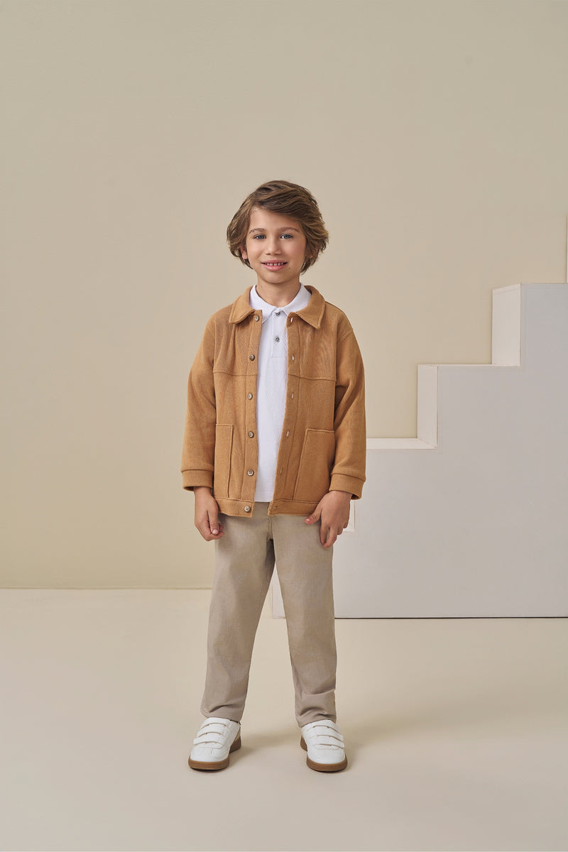 Jaqueta Paraiso Infantil Masculina Cotelê Macio Inverno Conforto e Estilo - Image 5