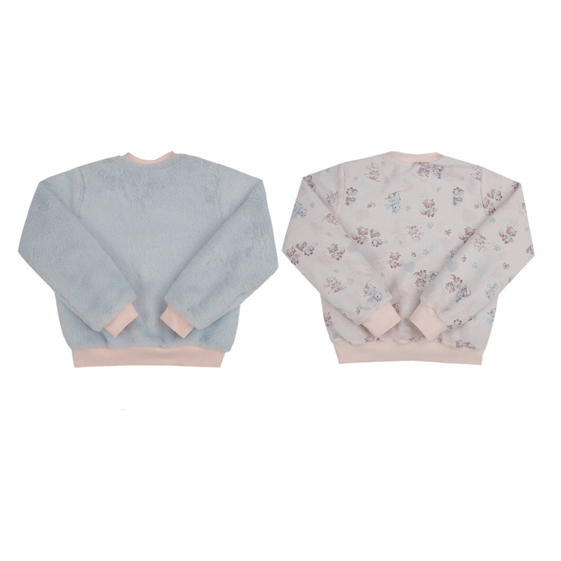 Jaqueta Dupla Face Pelo Texturizado Paraiso Kids Inverno Feminina - Image 5