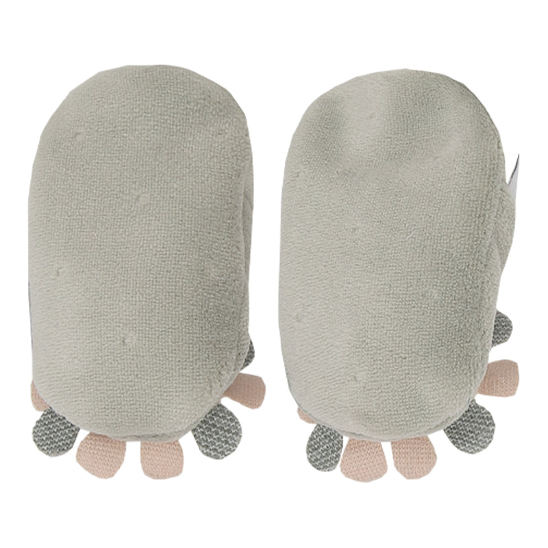Pantufa Paraiso Plush Poá Unissex com Bordado e Sola Dupla Verde musgo - Image 2
