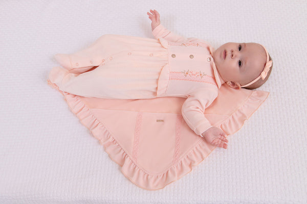 Saída Maternidade Paraiso Plush Feminina 2 Peças Inverno Conforto RN-P