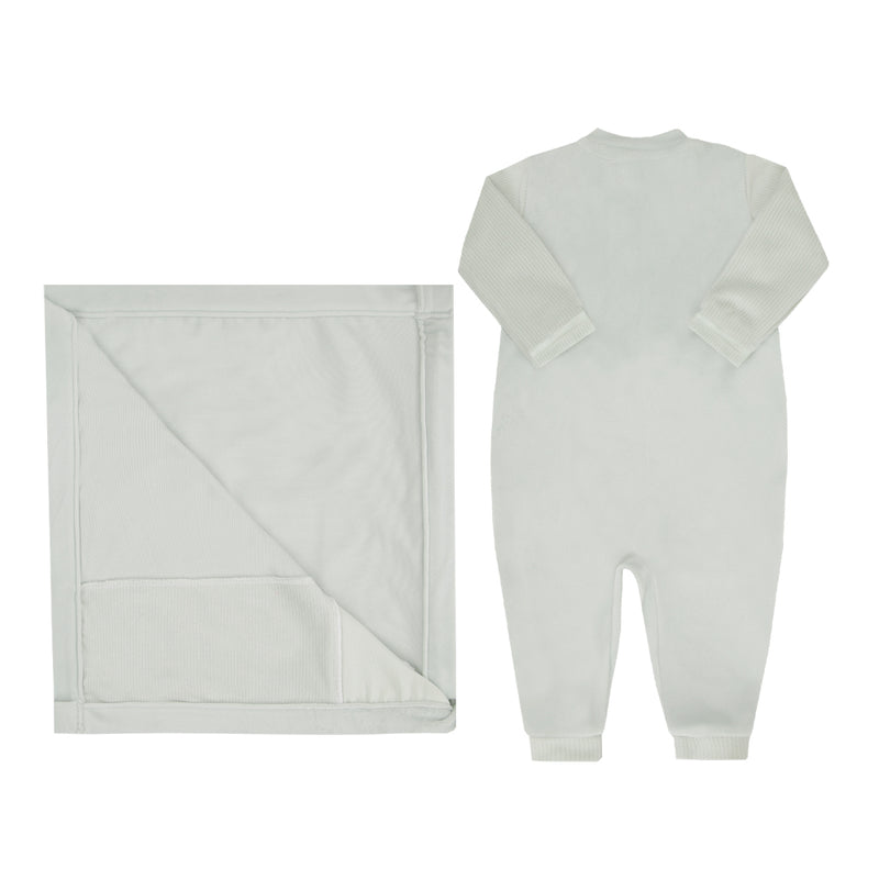 Saída Maternidade Paraiso Inverno Bebê Masculino com Manta e Bordado Exclusivo - Image 5
