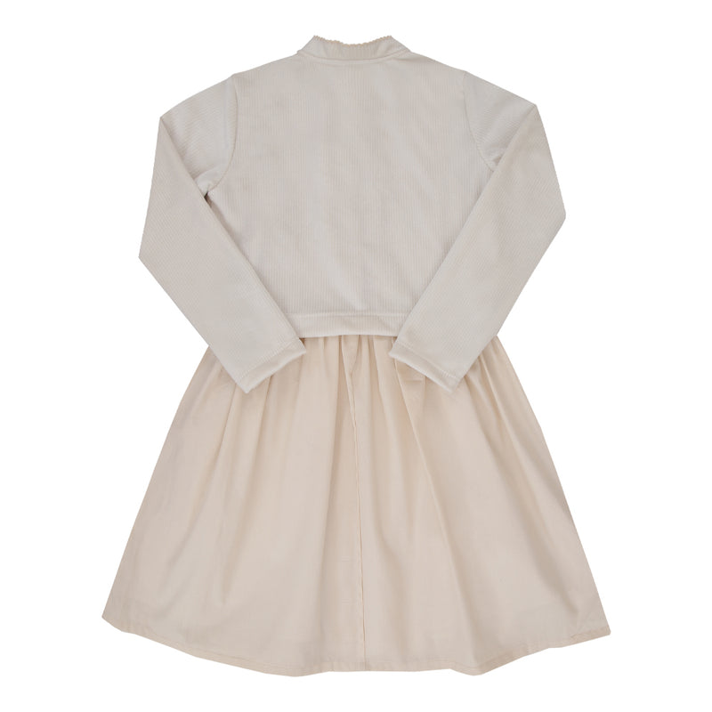Vestido com Cardigan Bordado Paraiso Kids 2 Inverno Elegância Infantil - Image 5