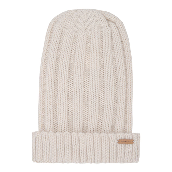 Touca Infantil Tricô Paraiso Masculina Inverno Bege com Etiqueta Exclusiva